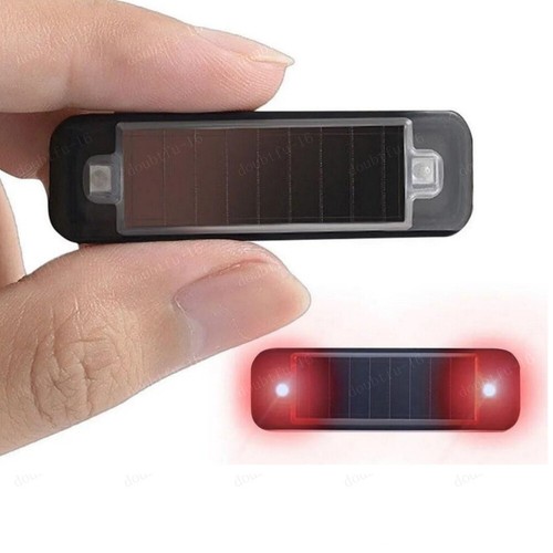 Red led solar powered - red, car