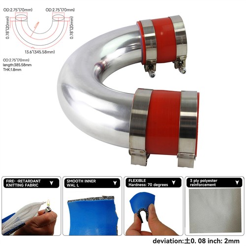 180 degree 70mm aluminum - 70mm,