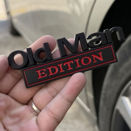 Old man edition logo car - edition,