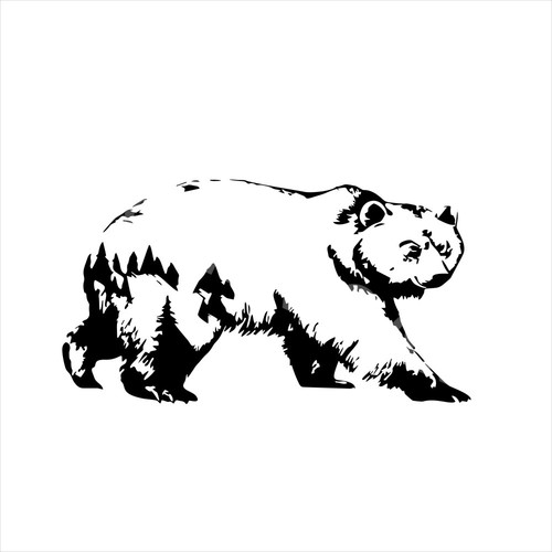 Polar bear stickers - stickers, car