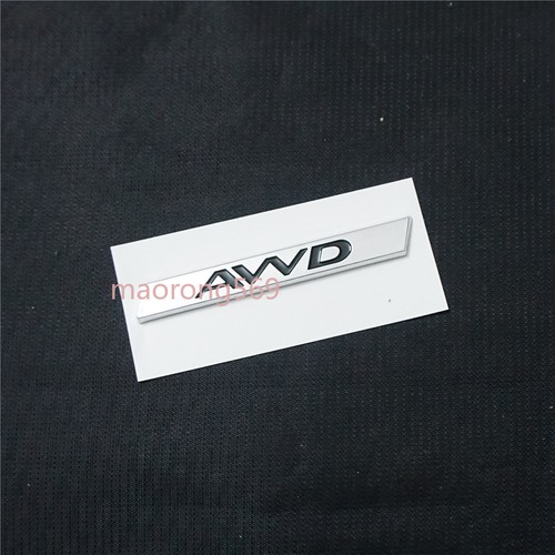 Awd chrome silver plastic - 1x,