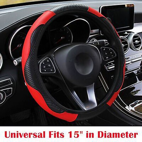 Car steering wheel cover - steering, red