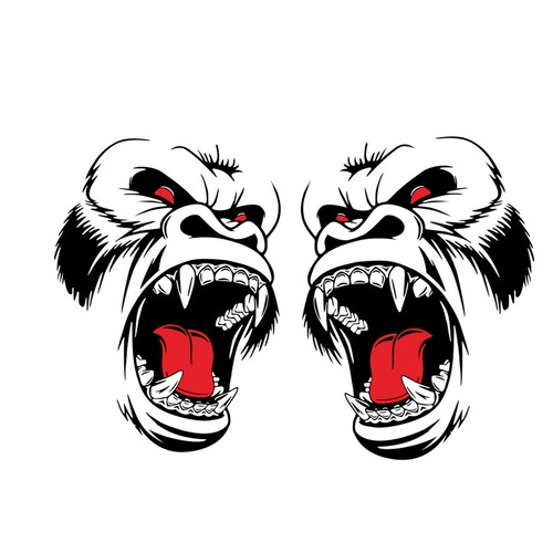 Sticker decals horror gorilla - sticker,
