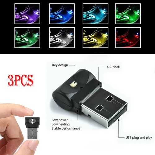 3pcs usb led light car - usb,