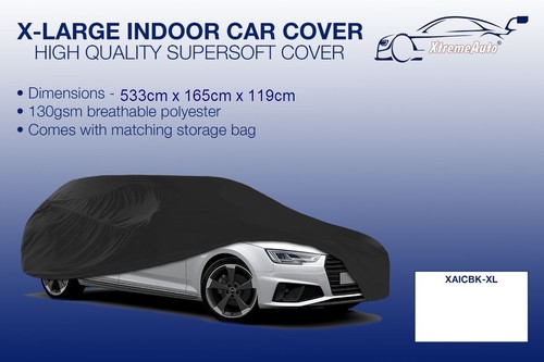 Black indoor car cover - xl,