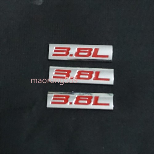 Red silver chrome - 3x, 3.8l