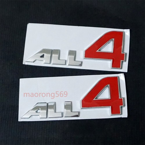 Chrome all4 red silver - 2x,