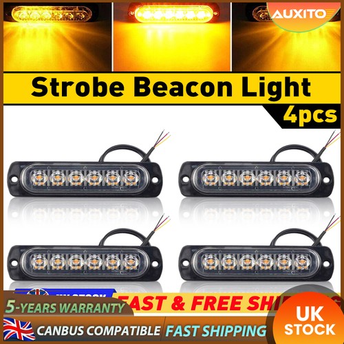 Led amber recovery strobe - 6x,