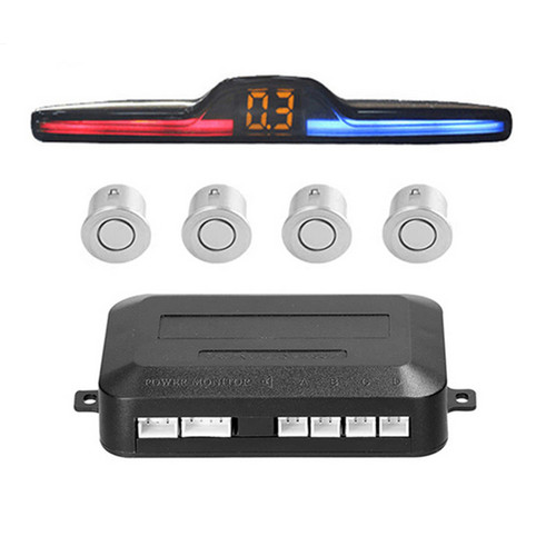 Silver parking sensor car - 4x,