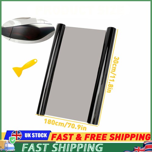 X72in matte black car - 12"x72in,